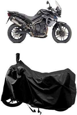 AutoKick Two Wheeler Cover for Triumph(Tiger 800 XR, Black)