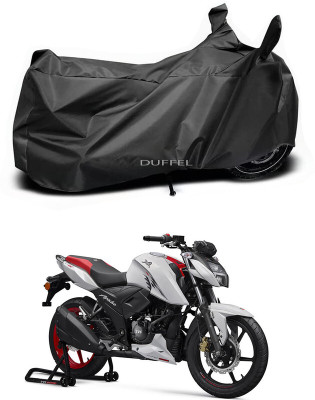 Duffel Two Wheeler Cover for TVS(Apache RTR 160 4V, Black)