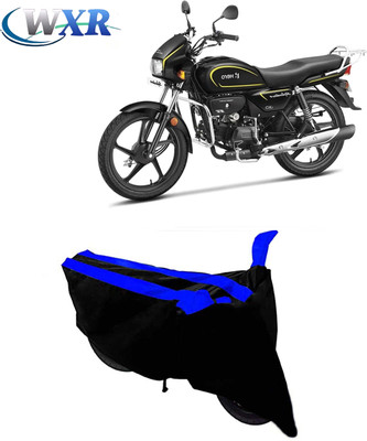 WXR Waterproof Two Wheeler Cover for Hero(Splendor Plus, Black, Blue)