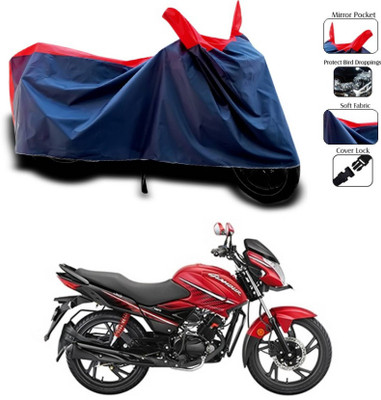 KEDIT Two Wheeler Cover for Hero(Glamour i3s BS6, Red, Blue)