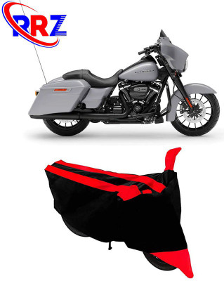 AutoGalaxy Waterproof Two Wheeler Cover for Harley Davidson(Street Glide Special, Black, Red)