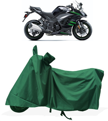 Tricway Two Wheeler Cover for Kawasaki(Ninja 1000 BS6, Green)