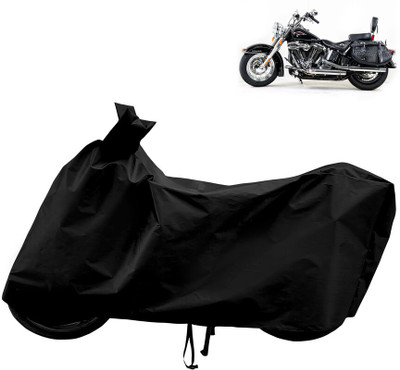 Horseyaart Waterproof Two Wheeler Cover for Harley Davidson(Heritage Softail Classic, Black)