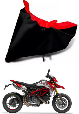 DeepShakshi AUTOMOTIVE Waterproof Two Wheeler Cover for Ducati(Hypermotard, Red, Black)