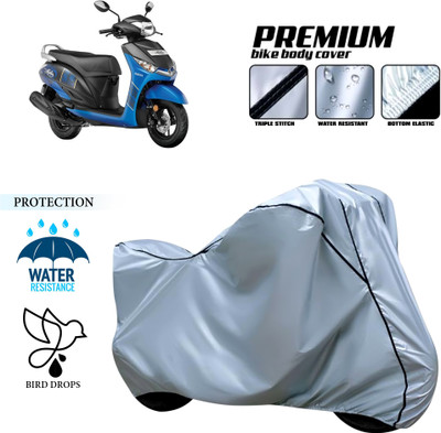 CODOKI Waterproof Two Wheeler Cover for Yamaha(Alpha, Silver)