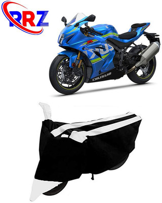 RRZ Waterproof Two Wheeler Cover for Suzuki(GSX R1000, Black, White)
