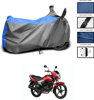DeepShakshi AUTOMOTIVE Two Wheeler Cover for Yamaha(Saluto, Grey, Blue)