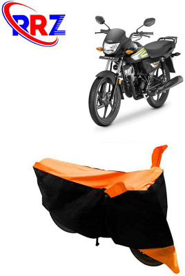 RRZ Waterproof Two Wheeler Cover for Honda(CD deluxe, Black, Orange)