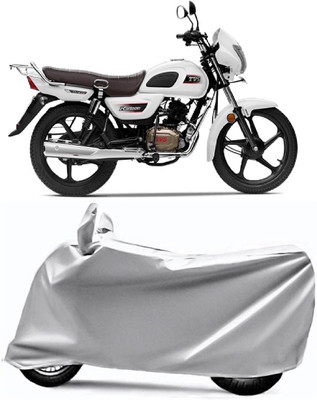 V VINTON Two Wheeler Cover for TVS(Radeon, Grey)