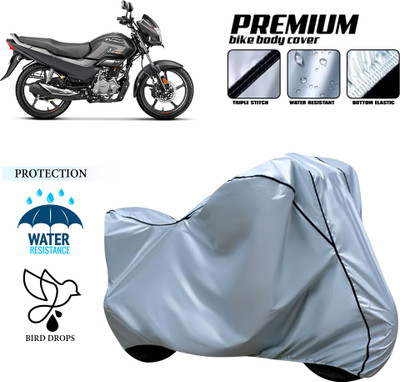 CODOKI Waterproof Two Wheeler Cover for Hero(Super Splendor, Silver)