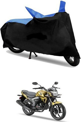 Mdstar Waterproof Two Wheeler Cover for Honda(Unicorn Dazzler, Blue, Black)