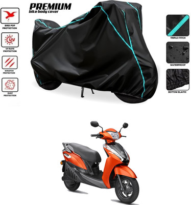 PAGORA Waterproof Two Wheeler Cover for Ampere(Black)