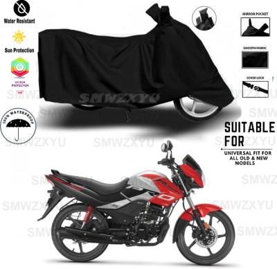 smwzxyu Waterproof Two Wheeler Cover for Hero(Passion Pro i3S, Black)