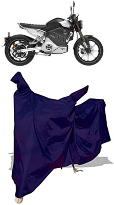 Amexride Two Wheeler Cover for Revolt(RV Cafe Racer BS6, Blue)