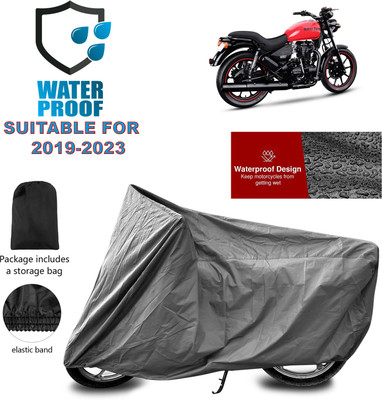 PAGORA Waterproof Two Wheeler Cover for Royal Enfield(Thunderbird 350, Grey)