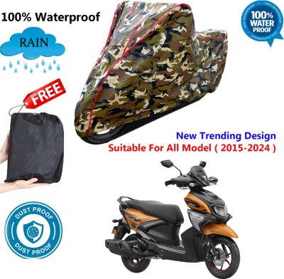 AutoGalaxy Waterproof Two Wheeler Cover for Yamaha(RayZR 125 Fi, Multicolor)