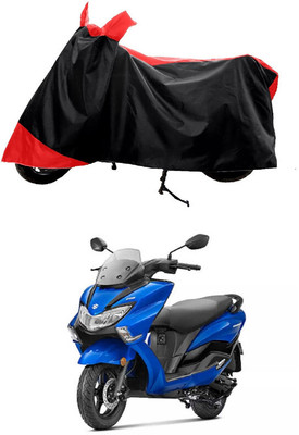 GROFATIK Two Wheeler Cover for Suzuki(Burgman Electric, Red)