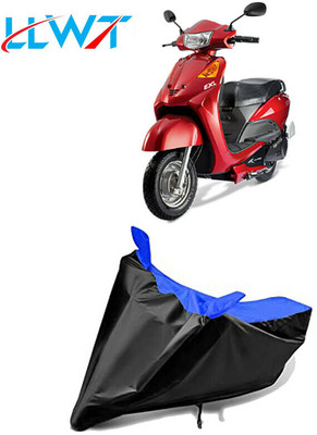 DeepShakshi AUTOMOTIVE Waterproof Two Wheeler Cover for Universal For Bike(Yo EXL, Black, Blue)