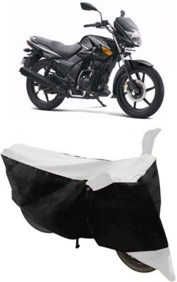 Varnwal E Commerce Waterproof Two Wheeler Cover for TVS(Flame DS 125, White, Black)