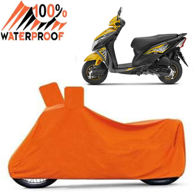 Autoinnovation Waterproof Two Wheeler Cover for Honda(Dio, Orange)