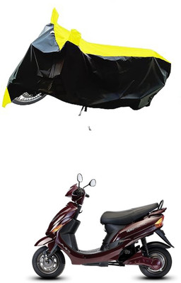 VESMEI Two Wheeler Cover for Hero(Electric Wave Dx, Yellow)
