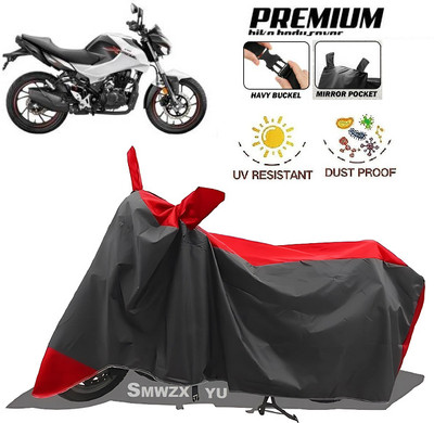 smwzxyu Waterproof Two Wheeler Cover for Hero(Red, Black)