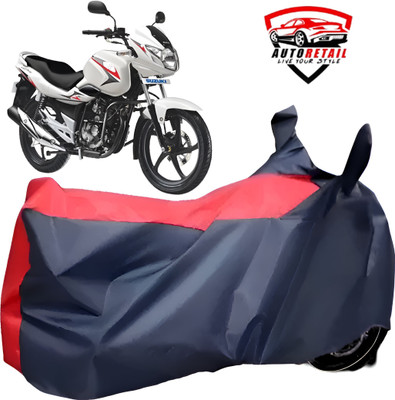 AutoRetail Waterproof Two Wheeler Cover for Suzuki(GS 150R, Red, Blue)