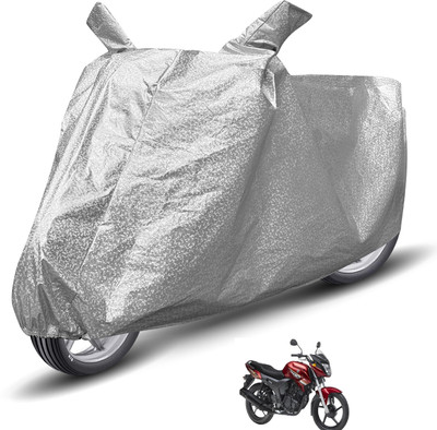 Auto Hub Waterproof Two Wheeler Cover for Yamaha(SZ X, Silver)