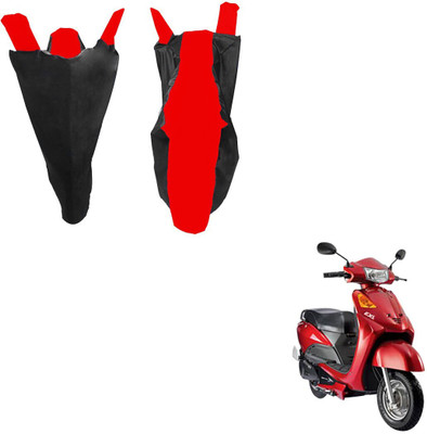 RiderShine Waterproof Two Wheeler Cover for Indus(Yo EXL, Black, Red)