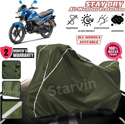 OliverX Waterproof Two Wheeler Cover for Yamaha(MT 15, Green, White)