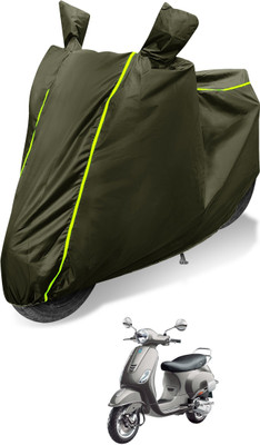 MOCKHE Waterproof Two Wheeler Cover for TVS(Wego, Green)