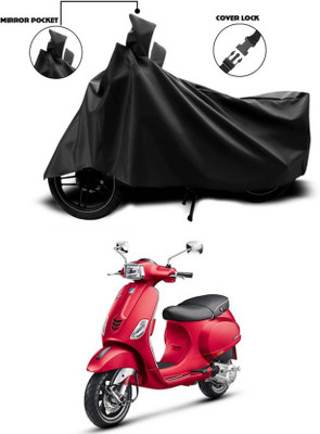 KEDIT Two Wheeler Cover for Vespa(SXL 125 BS6, Black)