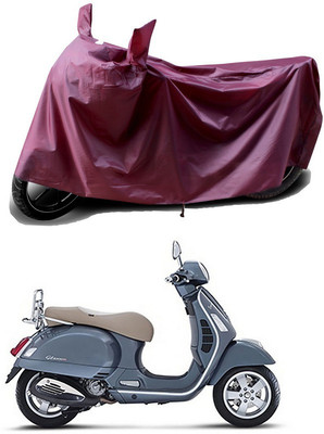 APNEK Waterproof Two Wheeler Cover for Vespa(GTS 300, Maroon)