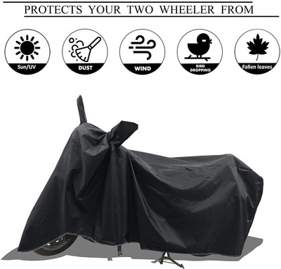 DeepShakshi AUTOMOTIVE Two Wheeler Cover for Hero(Glamour BS6, Black)