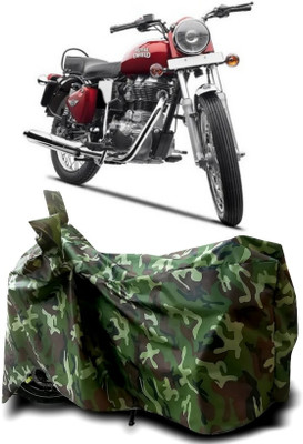 Autofly Waterproof Two Wheeler Cover for Royal Enfield(Twin spark, Multicolor)