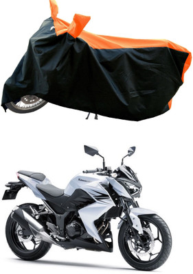 DeepShakshi AUTOMOTIVE Waterproof Two Wheeler Cover for Kawasaki(Z250, Orange)
