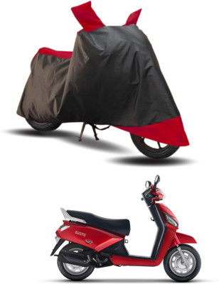 KEDIT Two Wheeler Cover for Mahindra(Gusto 125 BS6, Red, Black)