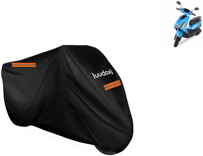 Juvdoxj Waterproof Two Wheeler Cover for Ampere(Reo Elite, Black)