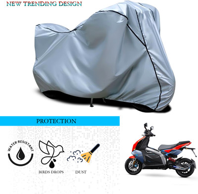 GOSHIV-car and bike accessories Waterproof Two Wheeler Cover for TVS(Creon, Silver)