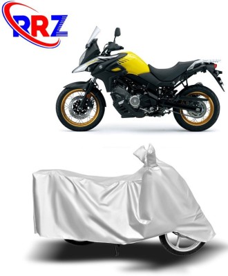 RRZ Waterproof Two Wheeler Cover for Suzuki(V Strom 650, White)