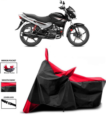 WMIZEXA Two Wheeler Cover for Hero(Glamour i3s BS6, Red, Black)