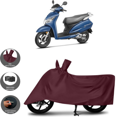 WMIZEXA Waterproof Two Wheeler Cover for Universal For Bike(Activa 125, Maroon)