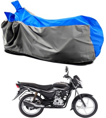 AUTOGARH Two Wheeler Cover for Bajaj(ComforTec, Grey, Blue)