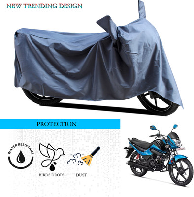ANTHUB Waterproof Two Wheeler Cover for Hero(Splendor I Smart, Grey)