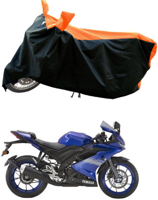 DeepShakshi AUTOMOTIVE Waterproof Two Wheeler Cover for Yamaha(YZF-R15 V3 BS6, Orange)