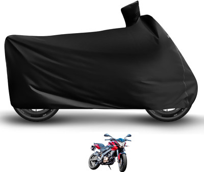 MOCKHE Waterproof Two Wheeler Cover for Bajaj(Pulsar NS 200, Black)