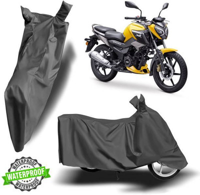 RAAMKM Waterproof Two Wheeler Cover for TVS(Raider, Grey)