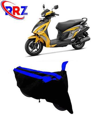 RRZ Waterproof Two Wheeler Cover for Hero(MotoCorp Maestro Edge 125, Black, Blue)