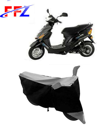 FFZ Waterproof Two Wheeler Cover for Hero(Electric Zippy, Black, Grey)