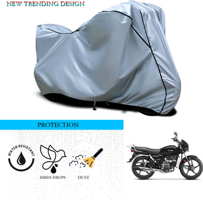 ANTHUB Waterproof Two Wheeler Cover for Hero(Splendor Plus, Silver)